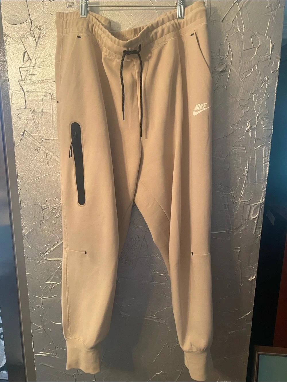 Nike Women's Tan Hooded Zip Jacket with Matching Joggers Set